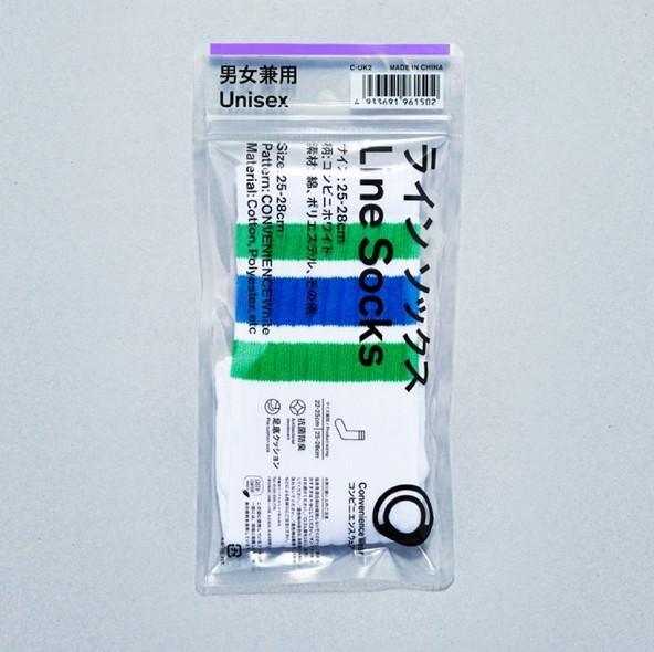 日本全家限定抗菌除臭長襪|Convenience Wear線條襪 - 富士通販