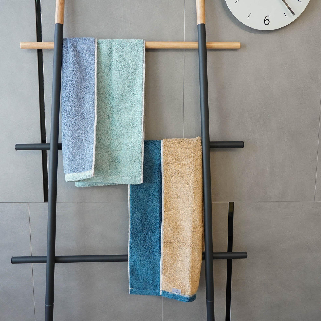 日本製今治毛巾|DAIRY PRARIE 雙色 長毛巾、浴巾 - 富士通販