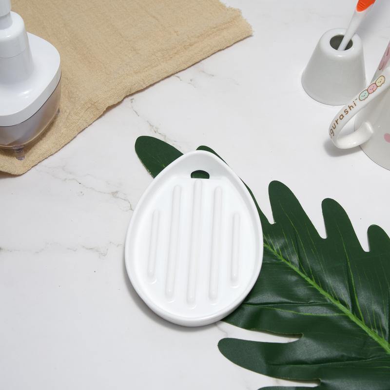 DAIYA自動排水、瀝水肥皂盒|白色款,預防積水、發霉 - 富士通販