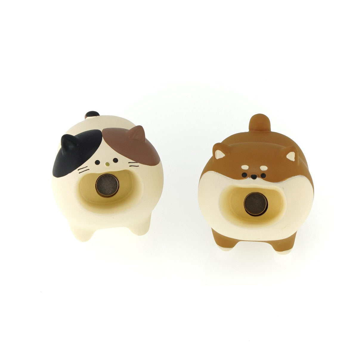 DECOLE迴紋針收納動物公仔|柴犬、三色貓,貓奴狗奴必備 - 富士通販