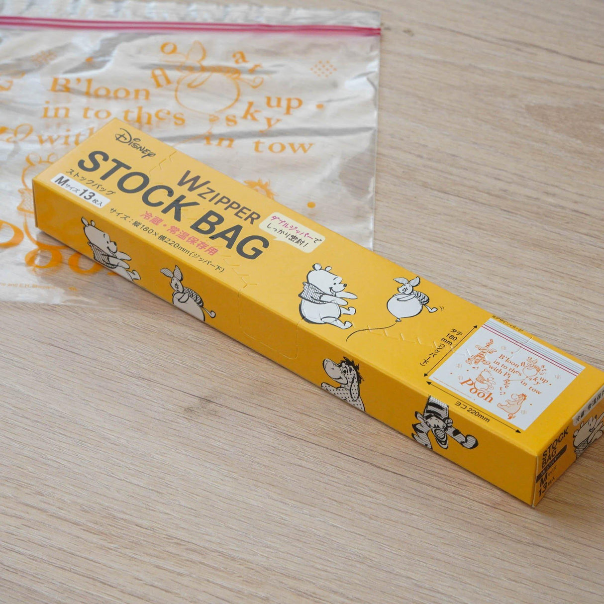 日本Disney迪士小熊維尼|米奇食品保存透明夾鏈袋 - 富士通販