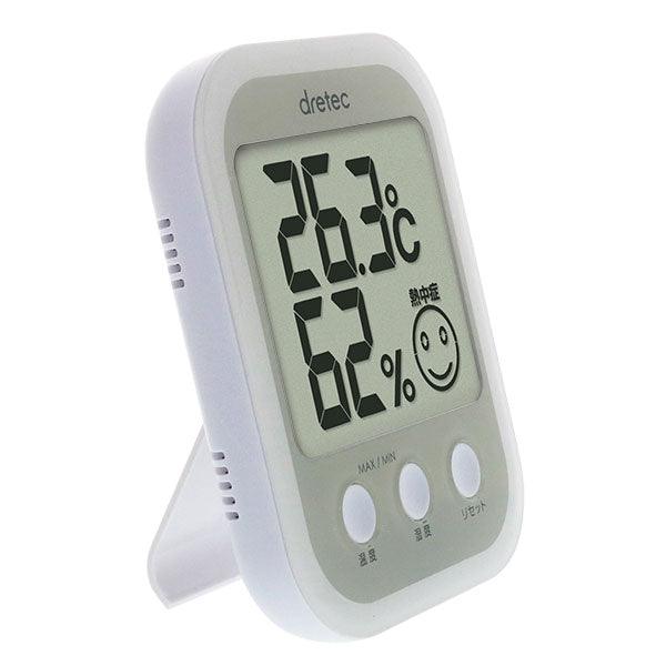 dretec溫度計/溼度計|中暑、流感警報,數位顯示 - 富士通販