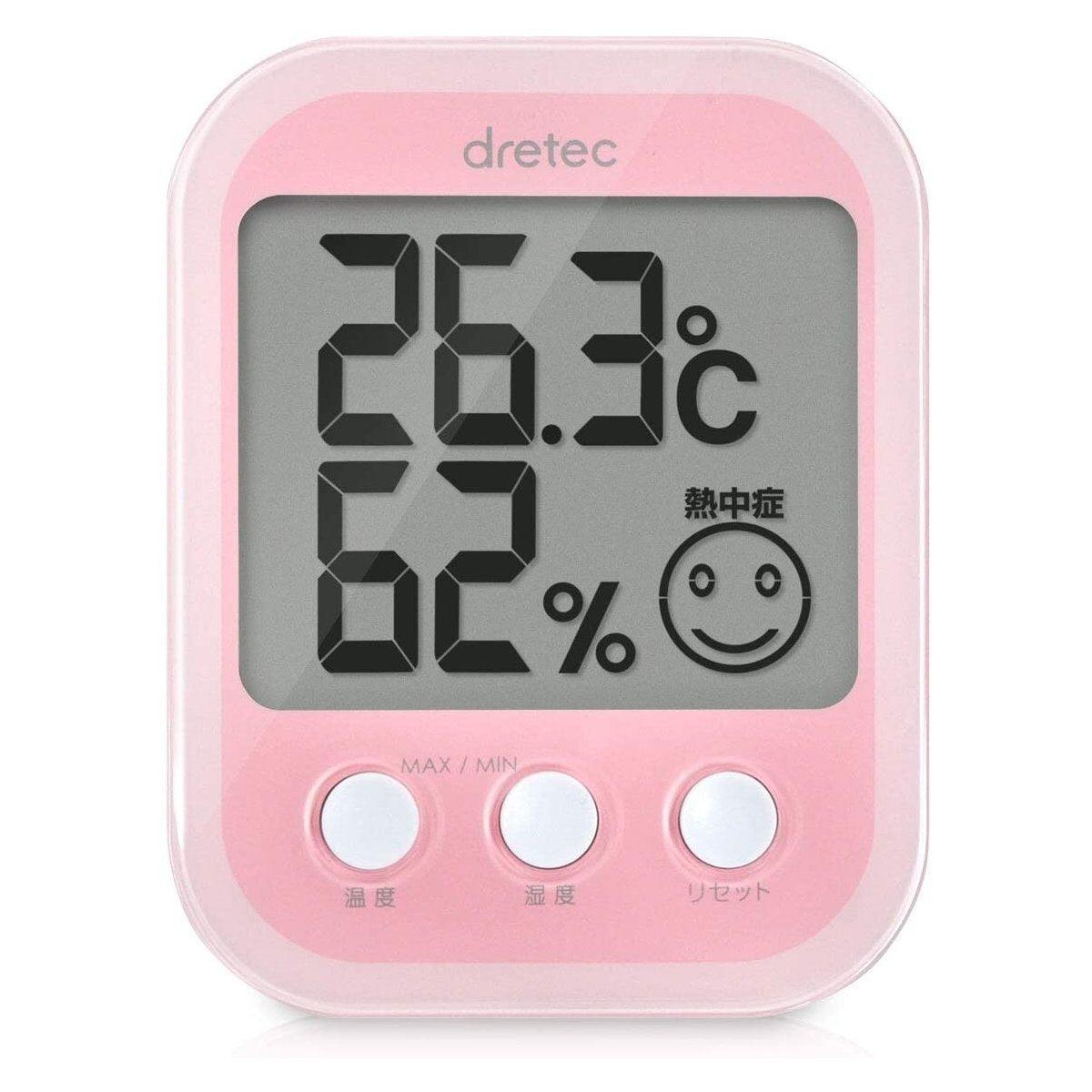 dretec溫度計/溼度計|中暑、流感警報,數位顯示 - 富士通販