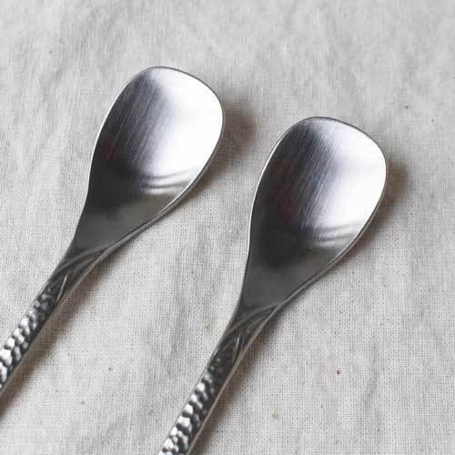 日本製 高桑金屬 elfin 不鏽鋼湯匙|槌目 銀麟 - 富士通販