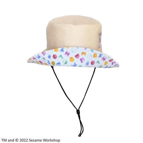 日本 芝麻街 Elmo 遮陽帽 漁夫帽|防曬遮脖片 防風繩設計 - 富士通販