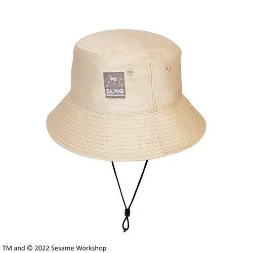 日本 芝麻街 Elmo 遮陽帽 漁夫帽|防曬遮脖片 防風繩設計 - 富士通販