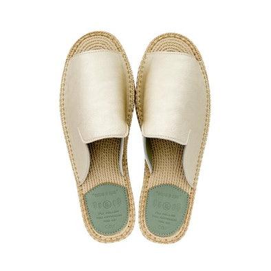 日本Espa Espa 室內拖鞋|室內拖鞋 拖鞋 草蓆鞋 白色 金色 咖啡 黑 - 富士通販