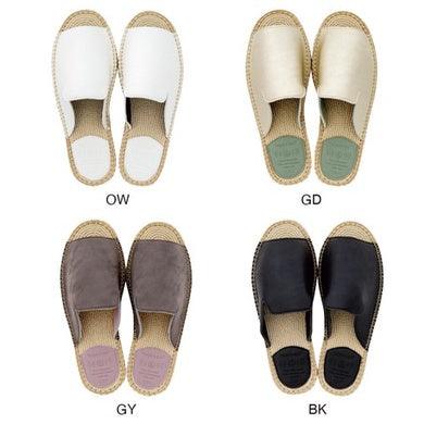 日本Espa Espa 室內拖鞋|室內拖鞋 拖鞋 草蓆鞋 白色 金色 咖啡 黑 - 富士通販