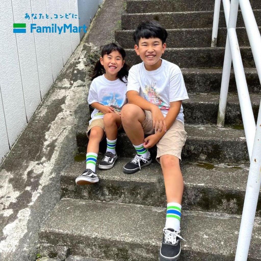 FamilyMart爆款 全家兒童襪|一組兩入 抗菌 厚底 - 富士通販