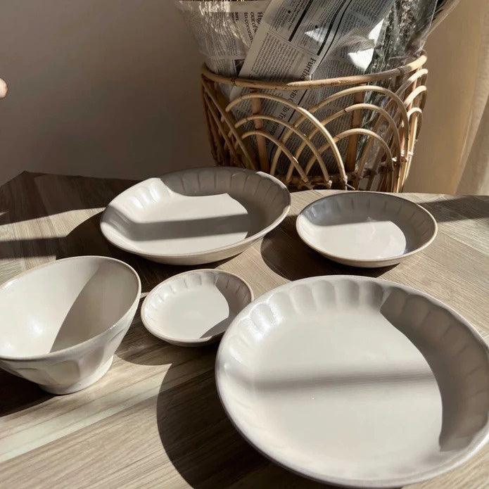 日本製 FIORE 北歐風 復古花邊餐具|餐盤 餐碗 - 富士通販