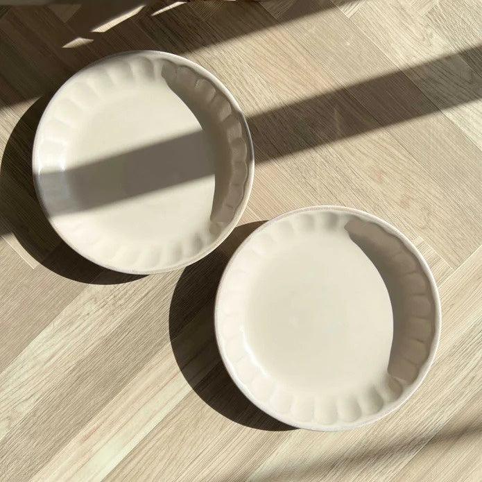 日本製 FIORE 北歐風 復古花邊餐具|餐盤 餐碗 - 富士通販