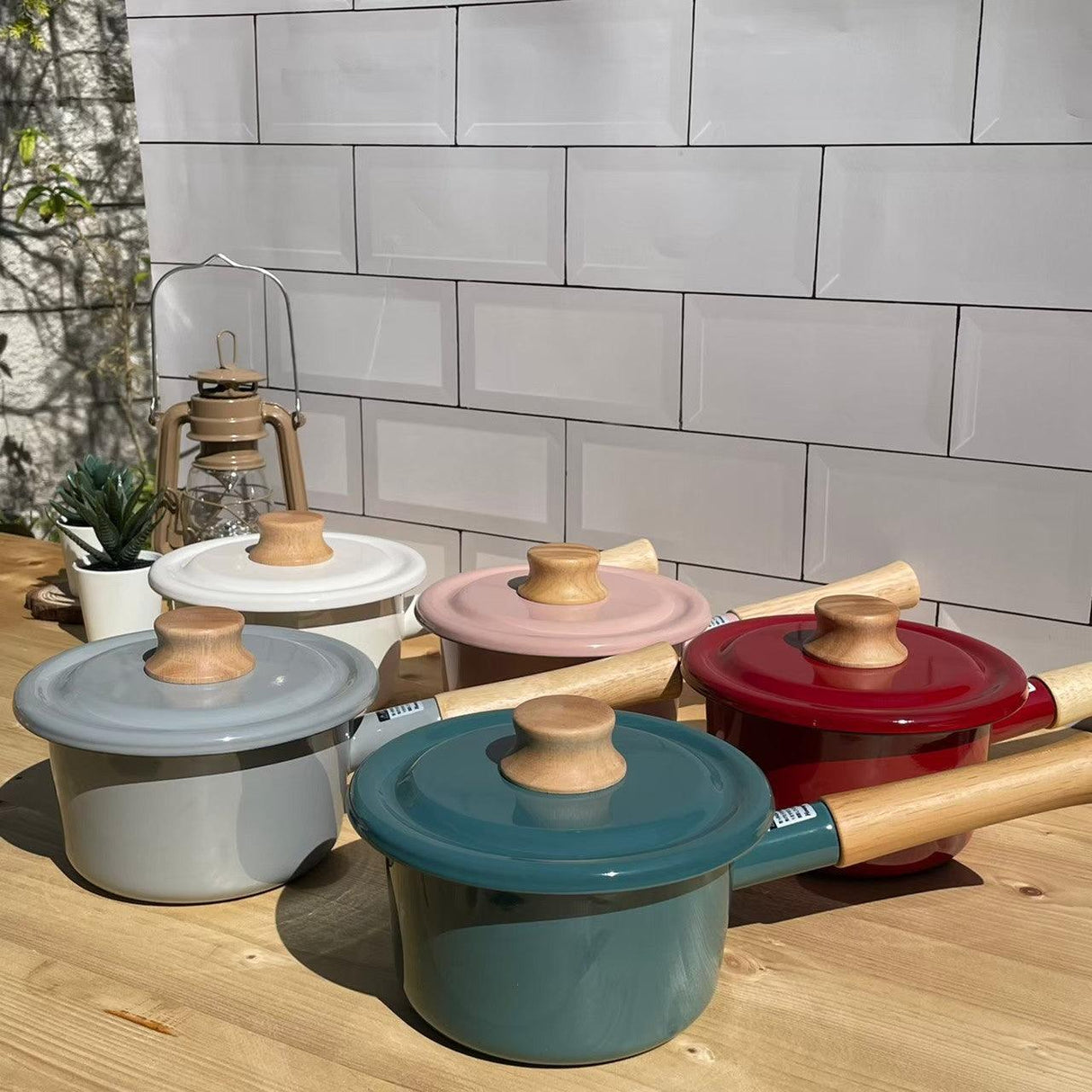 日本 FUJIHORO富士琺瑯|Cotton簡約系列14cm琺瑯鍋|牛奶鍋(附鍋蓋)-多色任選 - 富士通販