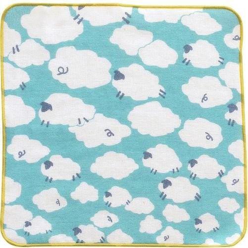 日本製Gendai Hyakka 方巾 HELLO BEAR 兒童純棉手帕(共四款圖樣) - 富士通販