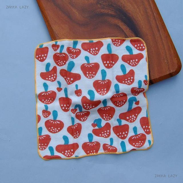 日本製Gendai Hyakka 方巾 HELLO BEAR 兒童純棉手帕(共四款圖樣) - 富士通販