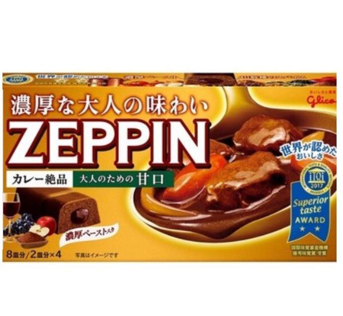 glico 格力高 ZEPPIN 日本製日式咖哩|即期品出清 - 富士通販