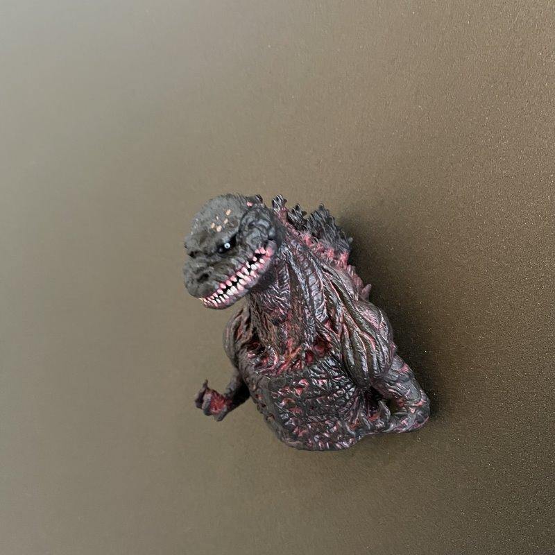 日本直送 正版Godzilla哥吉拉背鰭磁鐵 哥吉拉鑰匙圈|強力磁鐵掛勾 鑰匙 千禧 基多拉 黑多拉 - 富士通販