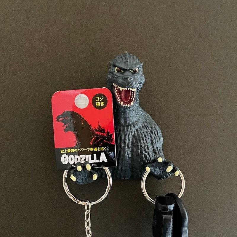 日本直送 正版Godzilla哥吉拉磁鐵 招福哥吉拉 鑰匙圈|強力磁鐵掛勾 千禧 基多拉 黑多拉 - 富士通販
