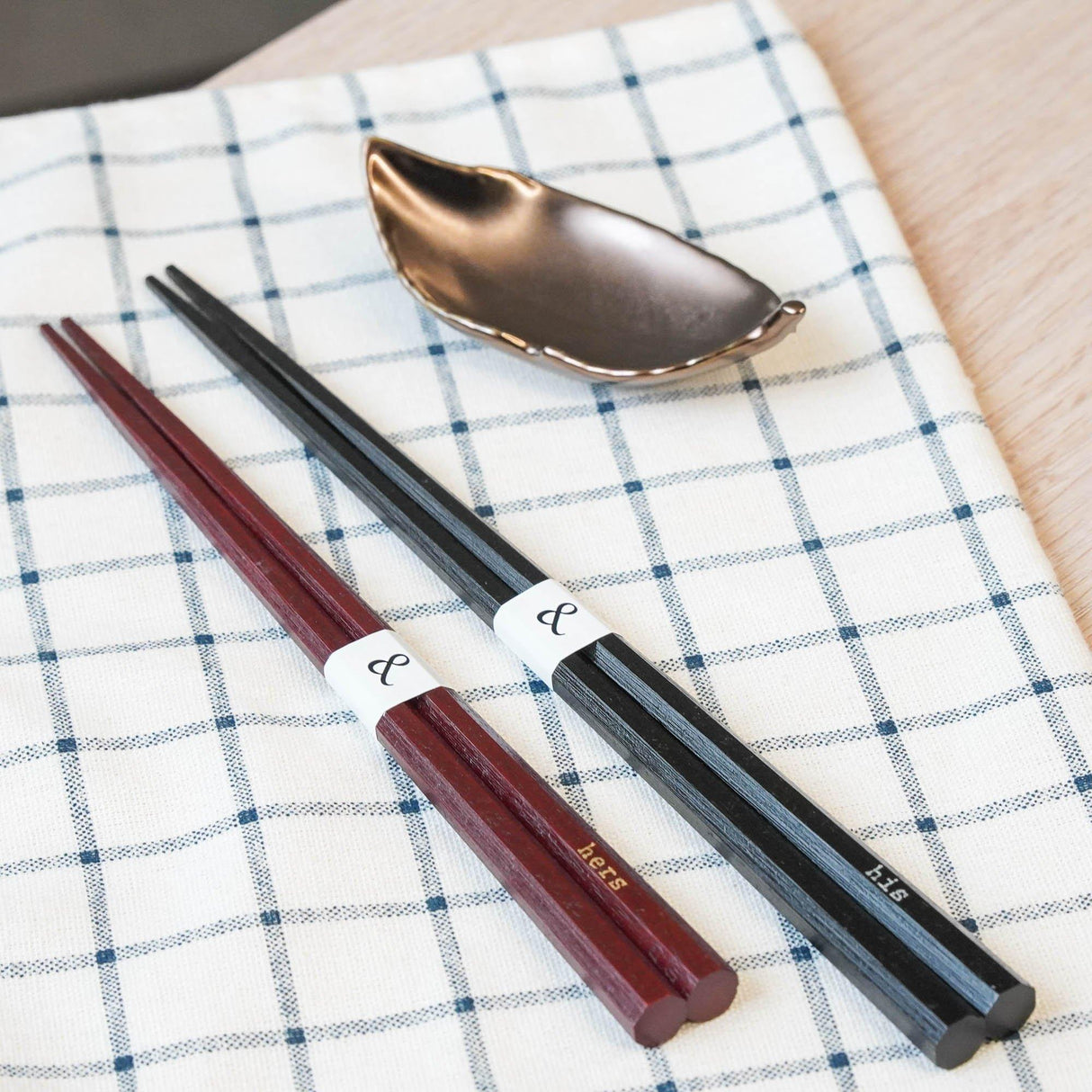 his and hers|日本製情侶筷子禮盒 - 富士通販