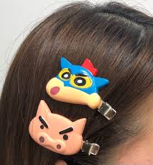 蠟筆小新瀏海夾 2入組︱髮夾 髮飾 前髮夾