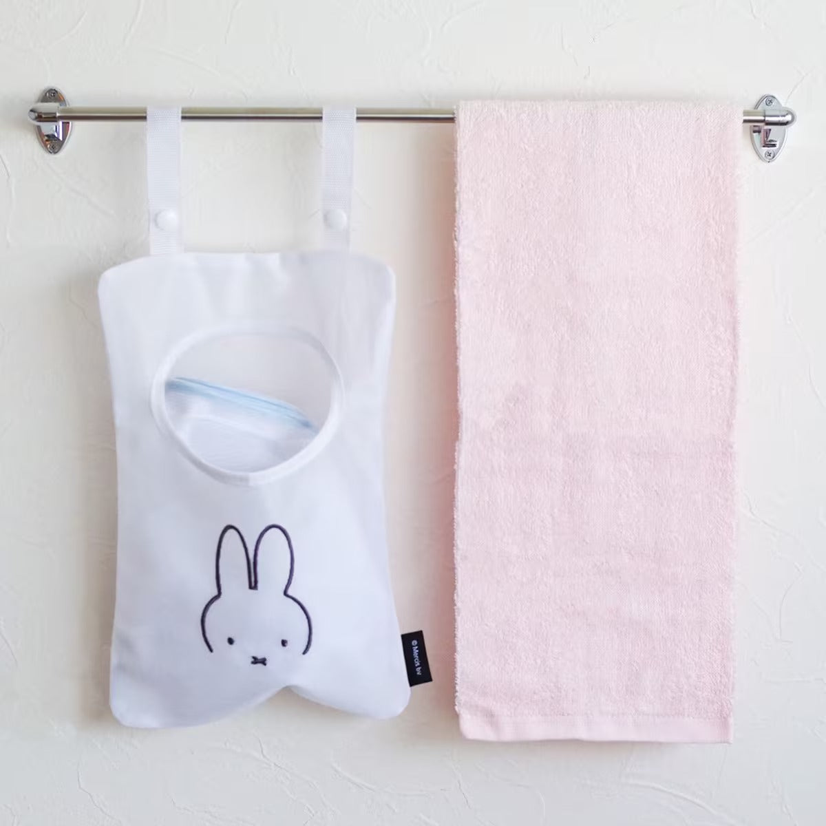 日本 miffy 米飛兔 掛式網狀收納袋|浴室收納 玩具收納袋 掛式收納袋
