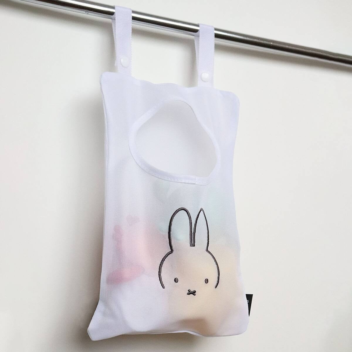 日本 miffy 米飛兔 掛式網狀收納袋|浴室收納 玩具收納袋 掛式收納袋