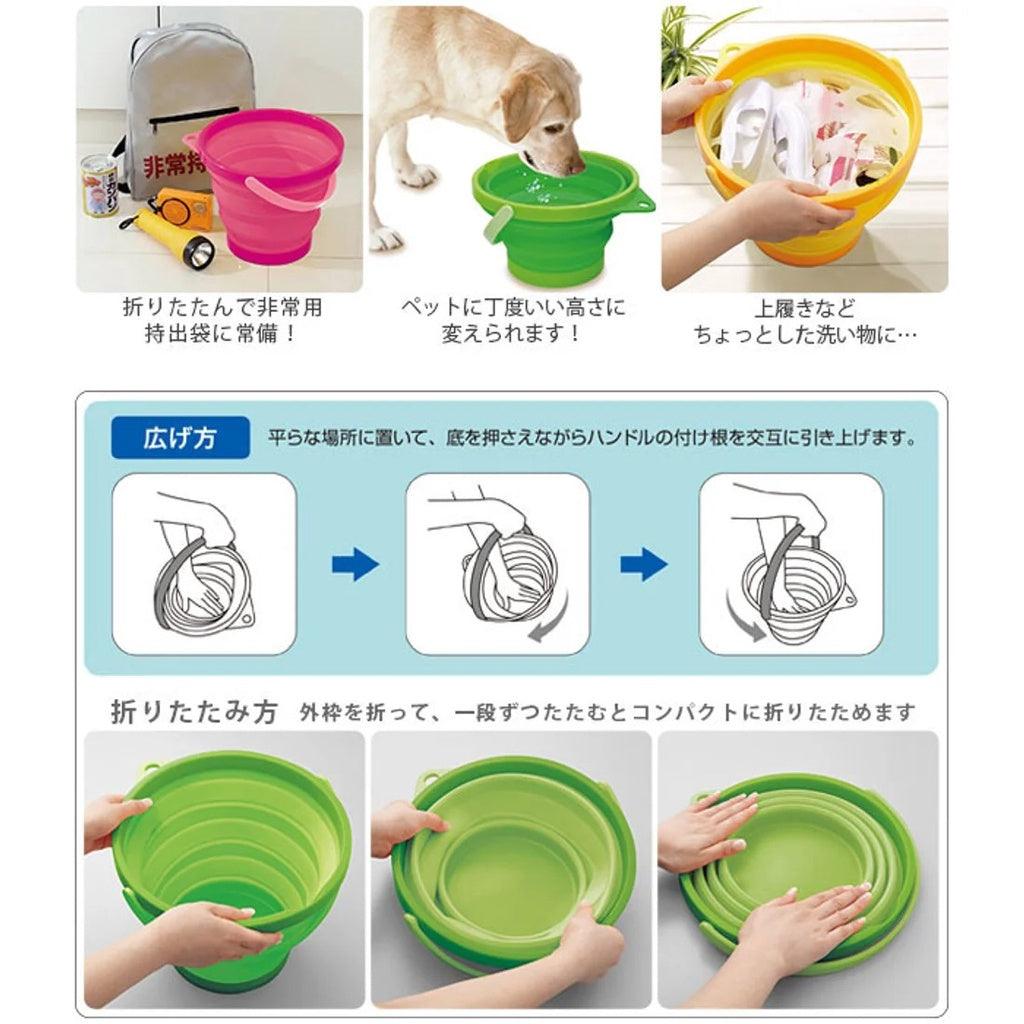 日本製 ISETO 折疊伸縮水桶|海灘 玩水 釣魚 洗衣 - 富士通販