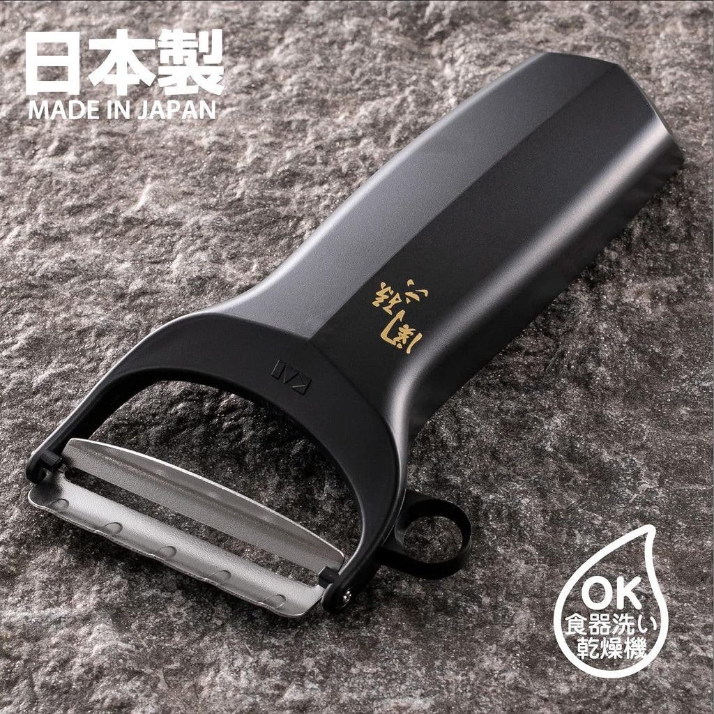 日本製關孫六削皮刀|貝印KAI斜口削皮器 - 富士通販