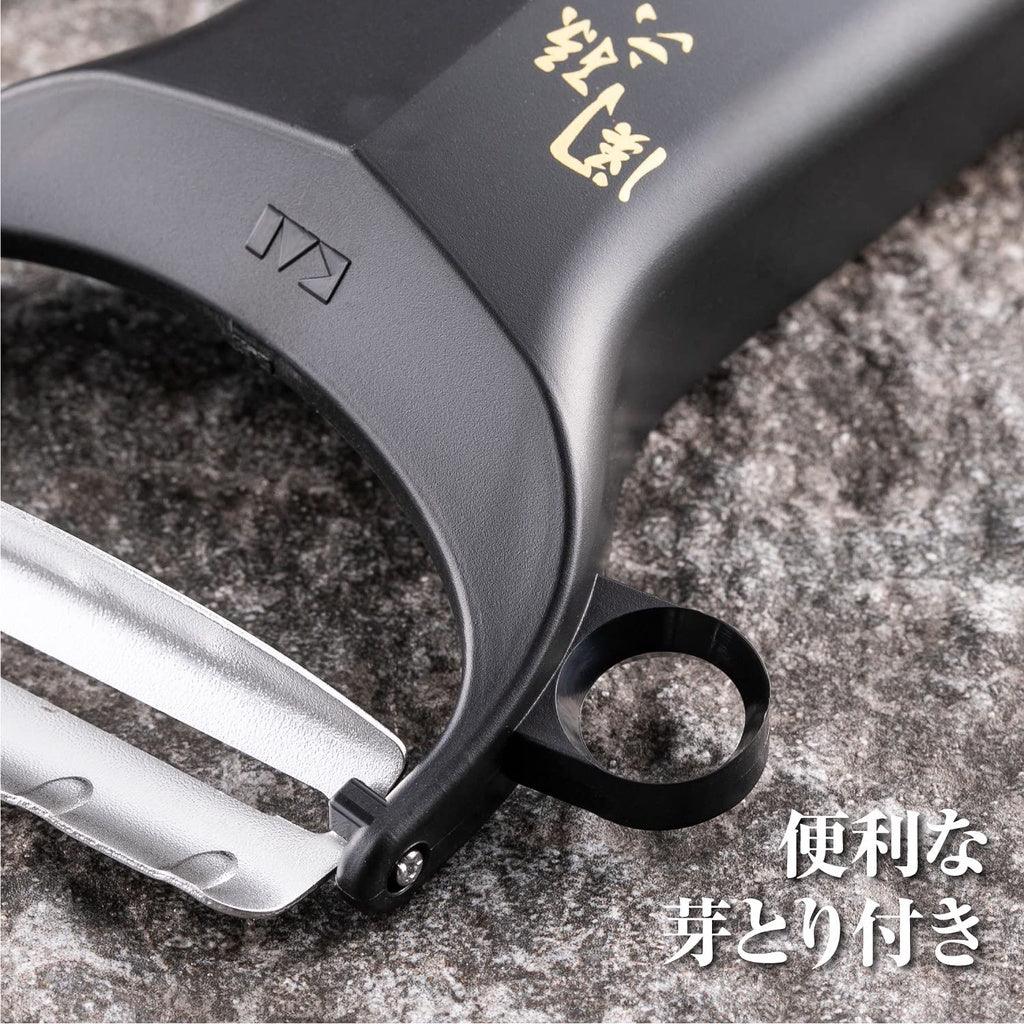 日本製關孫六削皮刀|貝印KAI斜口削皮器 - 富士通販