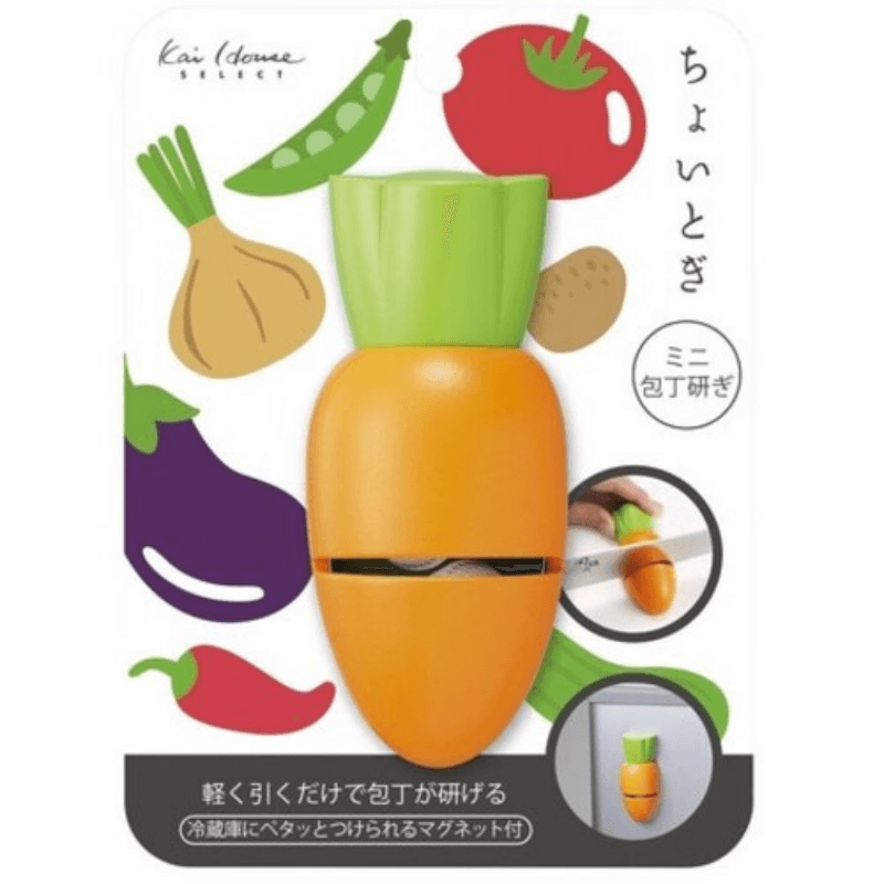 日本KAI貝印胡蘿蔔磨刀器|附磁鐵好收納廚具專業品牌 - 富士通販