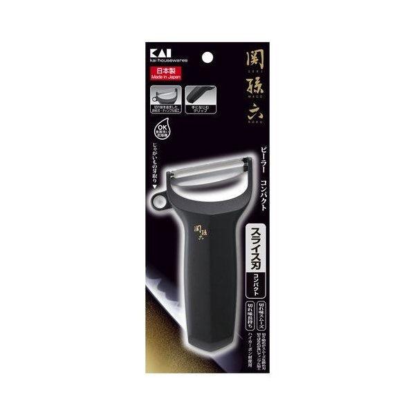 日本製關孫六削皮刀|貝印KAI斜口削皮器 - 富士通販