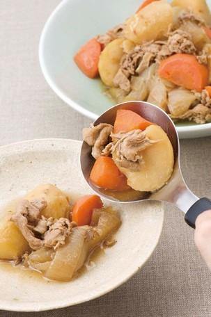 日本KAI貝印不鏽鋼短柄湯勺湯匙|多功能耐用餐具廚具 - 富士通販