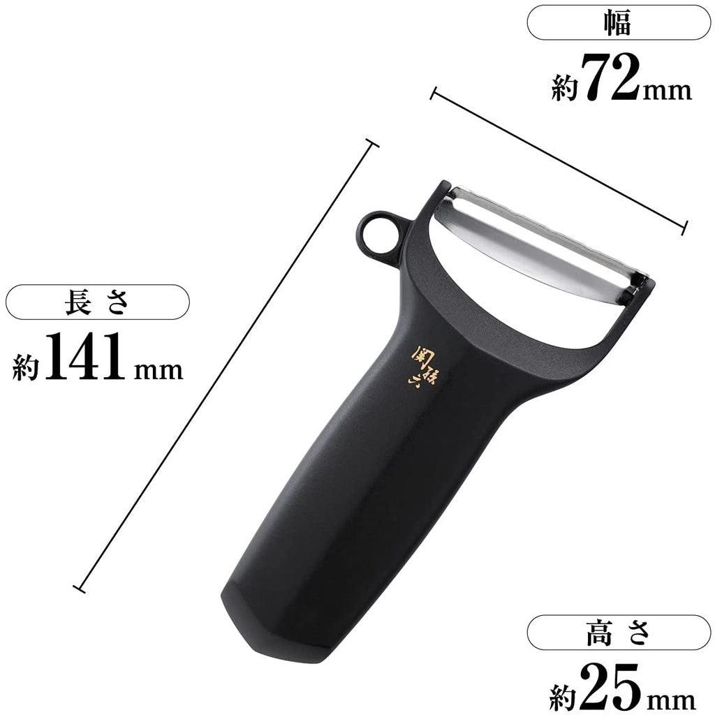 日本製關孫六削皮刀|貝印KAI斜口削皮器 - 富士通販