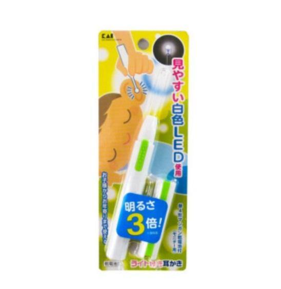 日本原裝KAI貝印發光掏耳棒|比一般黃光再亮了3倍的LED白光設計 - 富士通販
