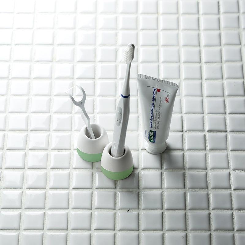 KARARI 珪藻土牙刷架|除溼 除臭 浴室收納 瀝乾架 乾燥 單人牙刷座 牙刷筒 - 富士通販