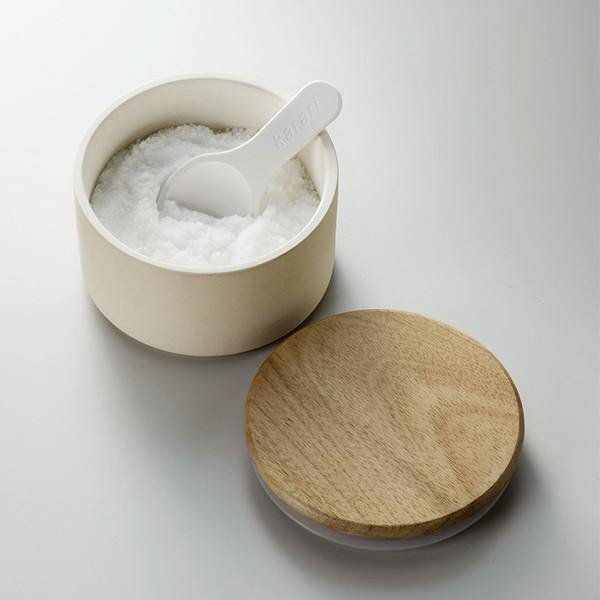 日本Karari|珪藻土食品保存罐 矽藻士吸濕乾燥儲藏罐 (不含湯匙) - 富士通販