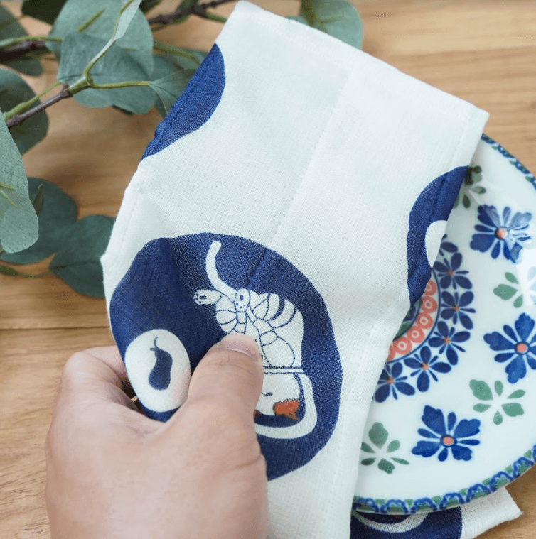 日本製|奈良蚊帳生地 kayakiji 七重紗貓咪抹布 - 富士通販