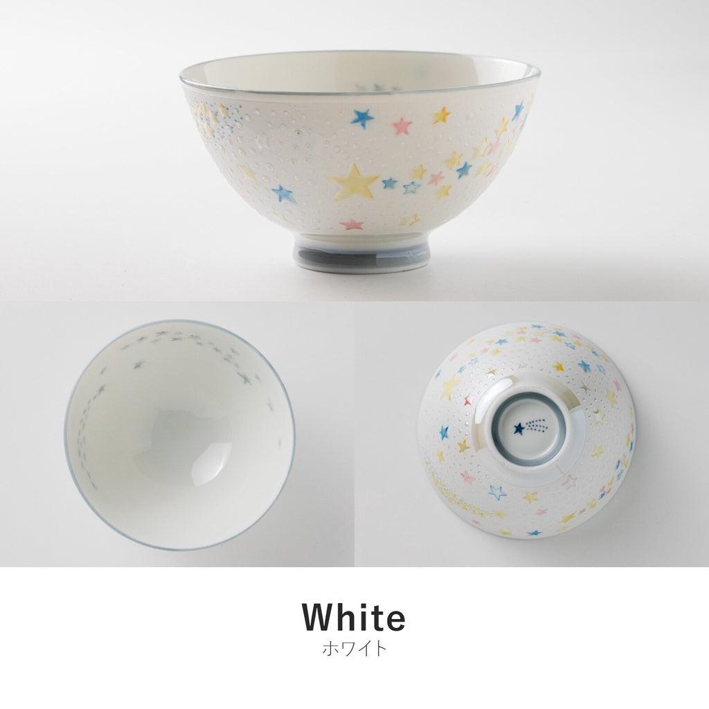 日本製 美濃燒 陶瓷星星碗 飯碗 湯碗│Kirakira 兒童碗 - 富士通販