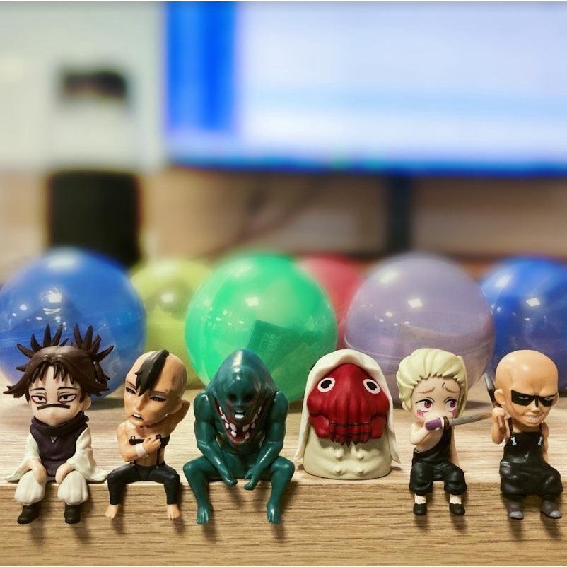 日本KITAN咒術迴戰扭蛋|邊緣坐姿公仔 - 帳相、组屋鞣造、重面春太、血塗、陀艮、壞相 - 富士通販