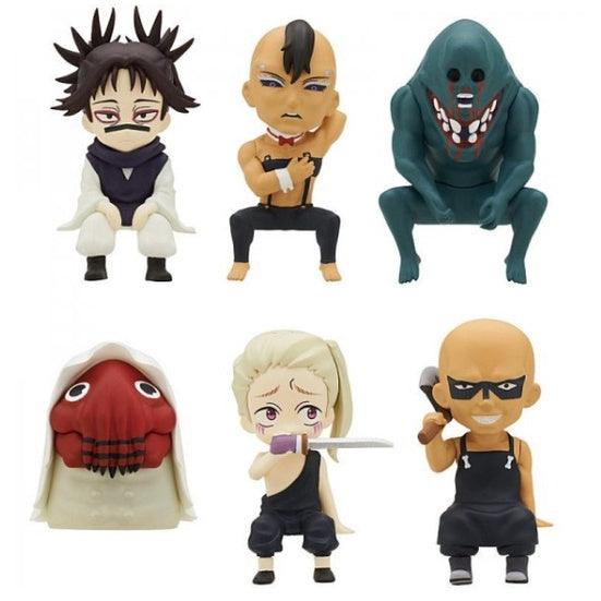 日本KITAN咒術迴戰扭蛋|邊緣坐姿公仔 - 帳相、组屋鞣造、重面春太、血塗、陀艮、壞相 - 富士通販