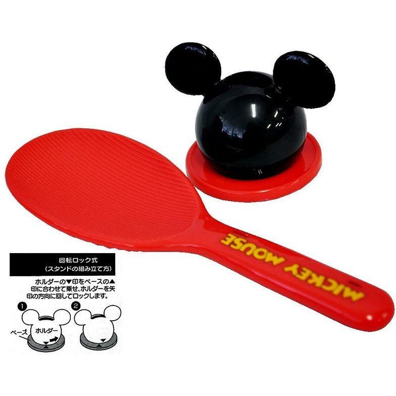 卡通立式飯勺(含底座)-KITTY/米奇|不沾飯、耐熱120度飯匙 - 富士通販