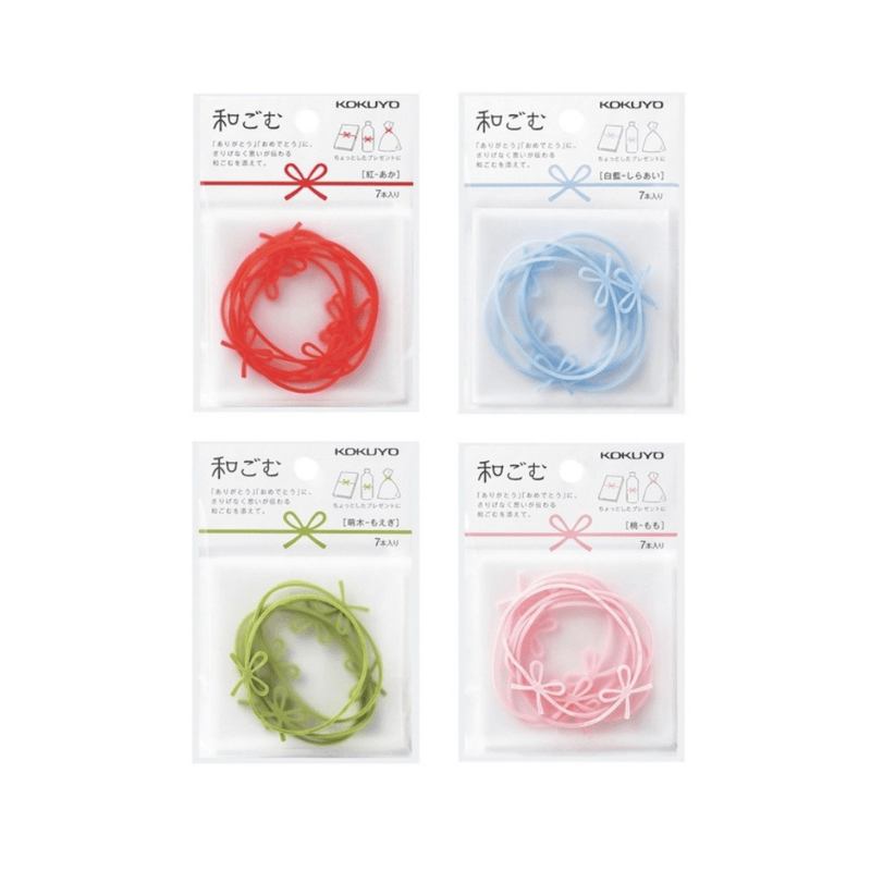 日本KOKUYO國譽蝴蝶結橡皮筋|緞帶送禮包裝創意文具小物 - 富士通販