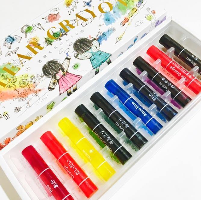KOKUYO國譽透明無毒兒童蠟筆|可混搭不同色彩、水彩 - 富士通販