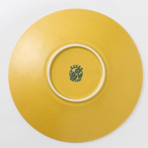 日本製 美濃燒 KUKKA 陶瓷盤|拿鐵色 黃色 - 富士通販