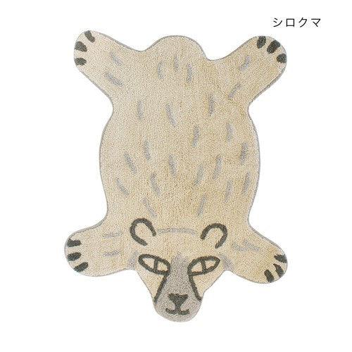 日本 北極熊 貓咪 老虎 造型地墊 L|腳踏墊 床邊地毯 客廳地墊 - 富士通販