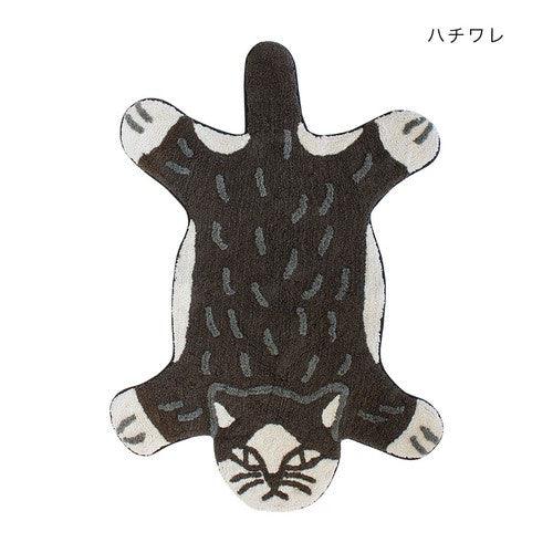 日本 北極熊 貓咪 老虎 造型地墊 L|腳踏墊 床邊地毯 客廳地墊 - 富士通販