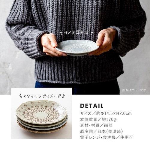 日本製 美濃燒 La dentelle 陶瓷餐盤|蛋糕盤 水果盤 - 富士通販