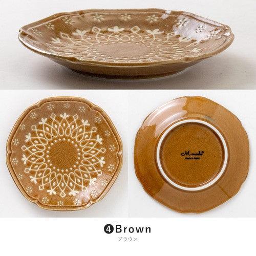 日本製 美濃燒 La dentelle 陶瓷餐盤|蛋糕盤 水果盤 - 富士通販