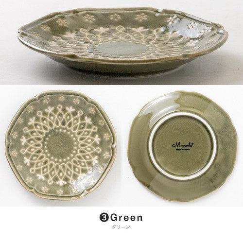 日本製 美濃燒 La dentelle 陶瓷餐盤|蛋糕盤 水果盤 - 富士通販