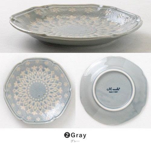 日本製 美濃燒 La dentelle 陶瓷餐盤|蛋糕盤 水果盤 - 富士通販