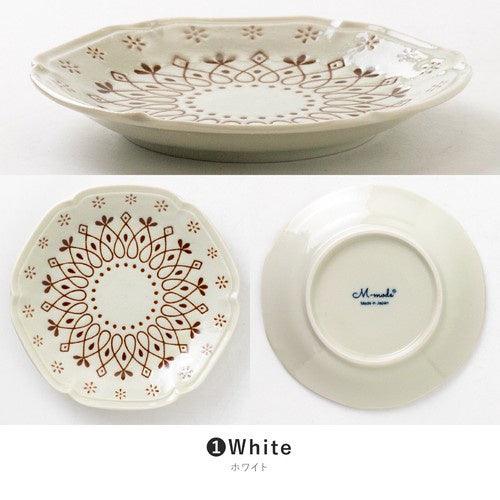 日本製 美濃燒 La dentelle 陶瓷餐盤|蛋糕盤 水果盤 - 富士通販